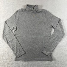 Lacoste Women's Gray Cotton Turtleneck Long Sleeve Top US Size M EU/8 VTG NWT