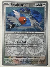 Fletchling 121/142 Reverse Holo Common Stellar Crown Pokemon TCG - Ink Dot Error