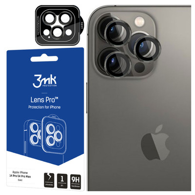 Apple iPhone 13 Pro/13 Pro Max - 3MK Linsenschutzfolie Pro Graphitgrau