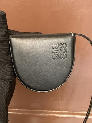 Loewe Anagram Heel Pouch Mini Coin Case Leather Black | eBay