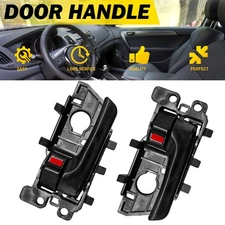 Interior Door Handle Inside Bezel for Black Left+Right 2010-2013 Kia Sedan Forte