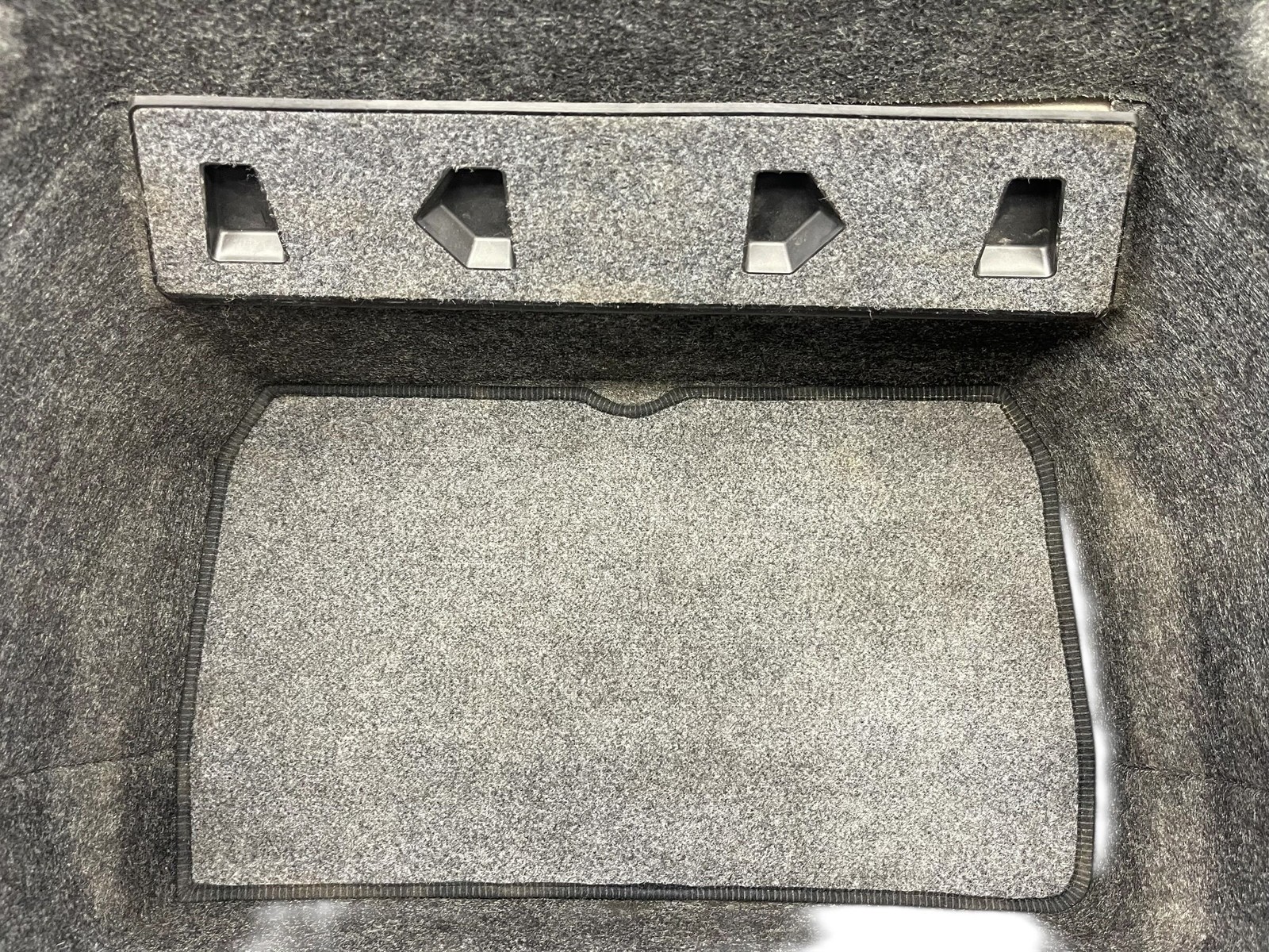 2008-2012 AUDI R8 TYPE 42 OEM FRONT FRUNK INTERIOR STORAGE TUB GRAY CARPET