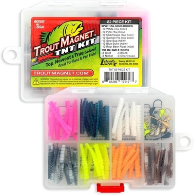 82pc Set 70 Soft Plastic Bodies&12 Jig Heads Top 7 Colors 1/64oz Shad-Dart Heads