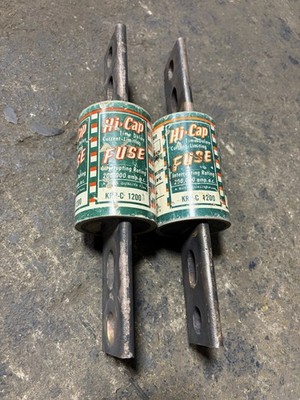 LOT OF 2 BUSSMANN KRP-C-1200  AMP FUSE HI-CAP CLASS-L 600 VOLTS
