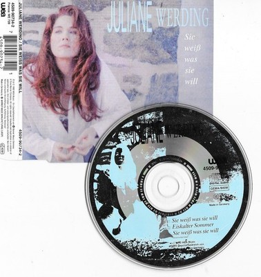 JULIANE WERDING - sie weiss was sie will  - 3 tracks CD