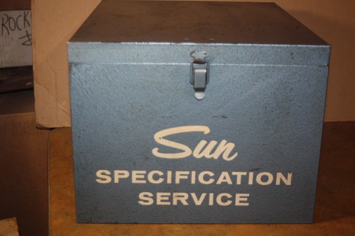 Vintage Sun Specifications Service Mechanics Metal Box - Box Only