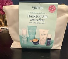 VIRTUE HAIR REPAIR BEST SELLERS WITH ALPHA KERATIN 60KU Travel Size NIB