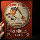 16" Vintage Style Babe Ruth Baseball Red Rock Cola Advertising Sign — photo 7