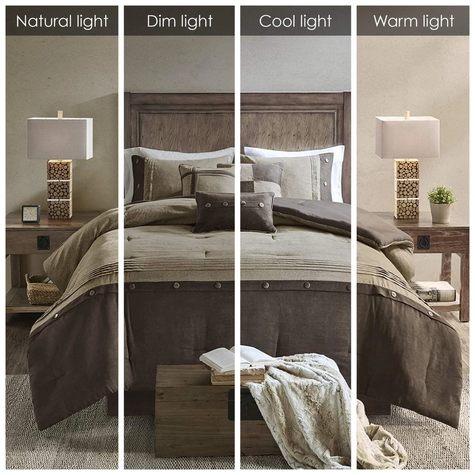 Acogedor juego de edredón Madison Park Boone, gamuza sintética, estilo de hotel de lujo todo S... Foto 4 de 4