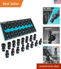 Impact Universal Joint Socket Set, 16-Pc Metric