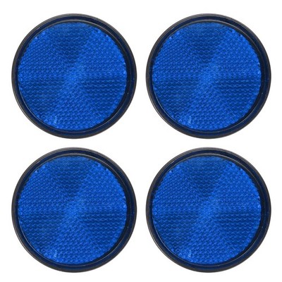 4 Pcs Round Rear Reflectors, Reflective Warning Reflector with M6 Screw   #bv