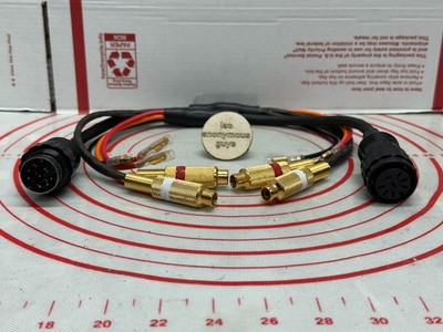DIN-RCA (Phono) Adapter For PIONEER CENTRATE Lonesome Car-boy Vintage Old School