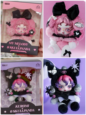 AUTHENTIC POP MART SKULLPANDA X MY MELODY & KUROMI SERIES FIGURE