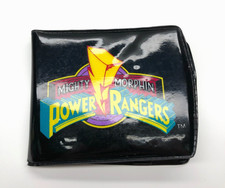 1993 Saban Mighty Morphin Power Ranger Bifold Wallet Black Vinyl Vintage VTG