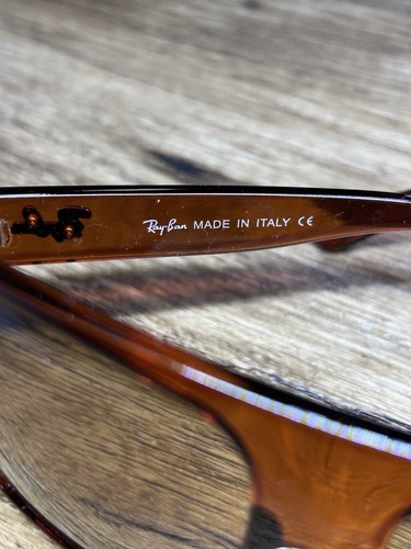 Gafas de sol Ray Ban Luxottica 2128-60017-140 con estuche de cuero UV 400 hechas en Italia - Imagen 6 de 9