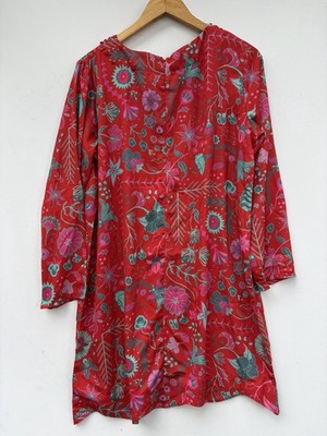 Sheridan French Blair Dress NWT Large Red Floral Shift NEW