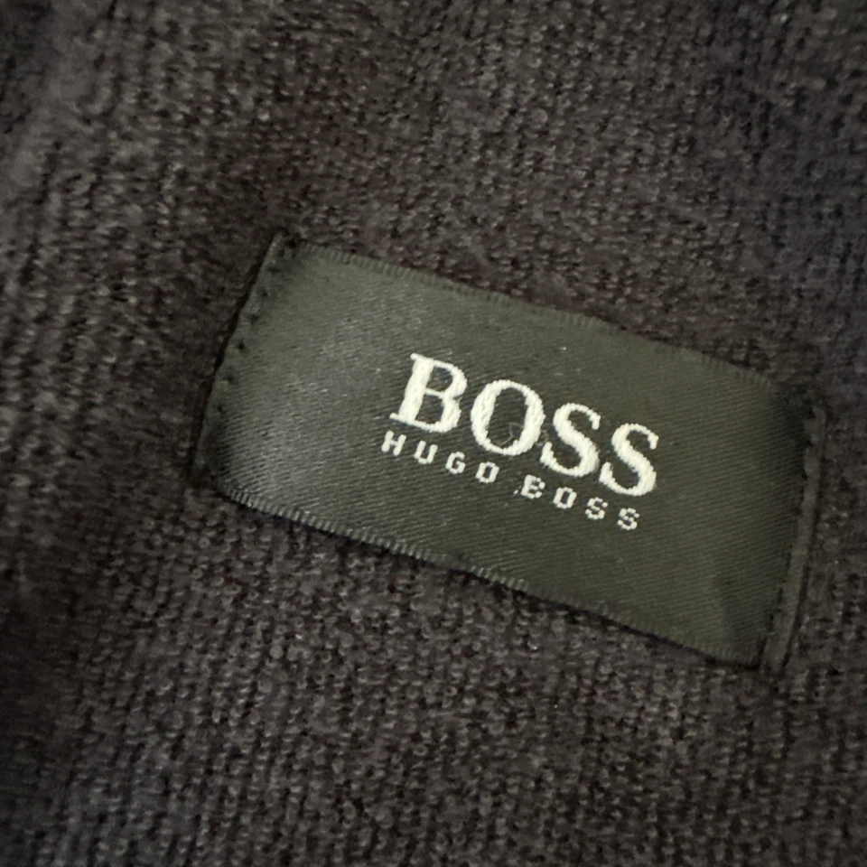 Hugo Boss, Velour Terry Shawl Robe Tie Close Black SZ  Large - Image 3 of 4