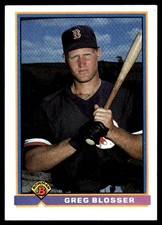 Greg Blosser 1991 Bowman #115 Boston Red Sox MLB READ FREE SHIPPING AutographDen