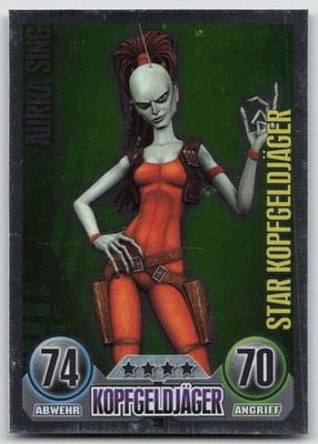 Aurra Sing 168 Star Kopfgeldjäger - Topps Force Attax 2010 Serie 1 - EXC