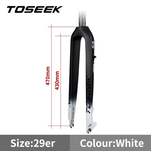 Matte Carbon Mountain Bike Front Forks 26er 27.5er 29er Straight Tube 28.6mm - Picture 10 of 33