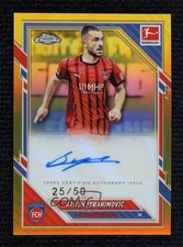 2025 Topps Chrome Bundesliga Gold Refractor 25/50 Arijon Ibrahimovic Auto 08z4
