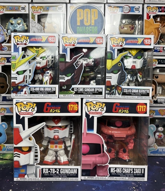 Funko POP Plus! Animation:  - Gundam 5 Pop Full Set #1933-1934-1935-1716-1717