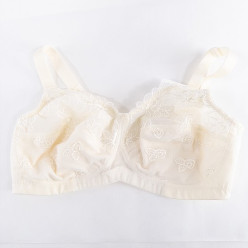 Anita Care Post Mastectomy Bra 36D Champagne Embroidered Lace Flowers Wire Free - Picture 5 of 8