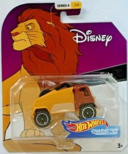 Hot Wheels 2019 Character Cars Disney Series 4 Simba #FYV98 1:64 Scale