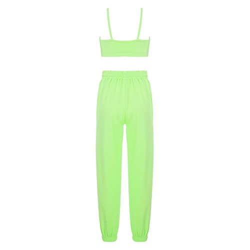 Schmetterling Druck Crop Top Weste und Leggings Sport Kleidung Set für Mädchen - Bild 41 von 54
