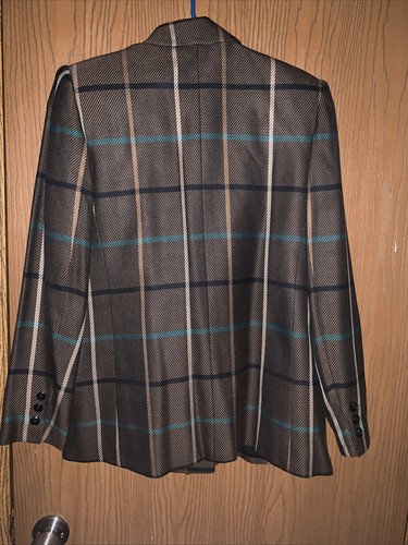 Glenbrooke Fully Lined Striped Suit Jacket Blazer Size 10 Vintage VTG - Picture 9 of 9