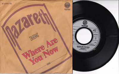 Nazareth   Where Are You Now / On The Run 7'' 45 Vertigo (812 544-7)
