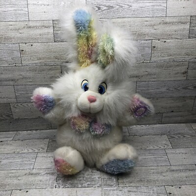 Dan Dee Adorable Singing Vibrating White Plush Easter Bunny Rabbit Rare READ