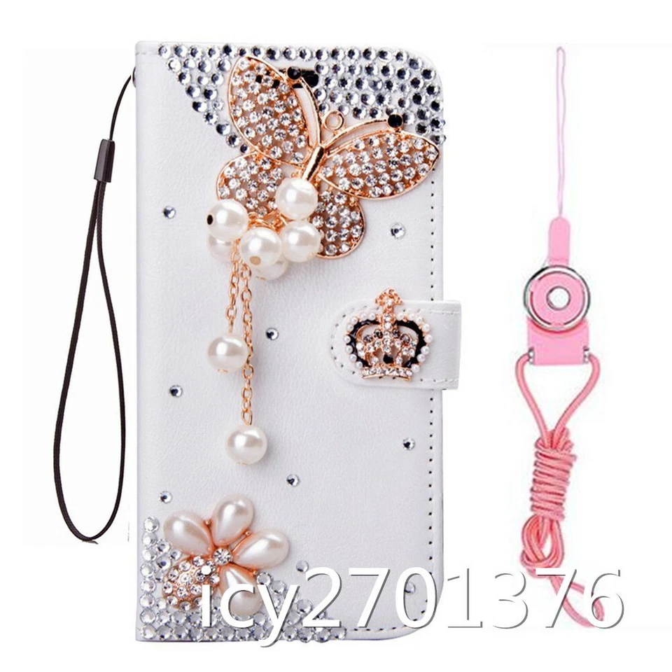 For Nokia C210 C110 G310 C300 Phone Case Bling Leather slots Wallet flip Cover - Image 4 of 4