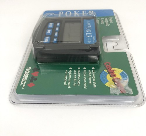 Tiger Electronics Handheld Poker Pocket Electronics Casino Game Vintage 1994 New - Picture 10 of 12