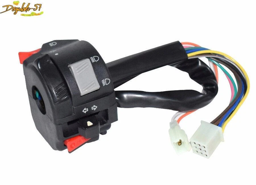 7/8" 22mm Moto ATV Bocina Señal de giro Luz Faro ON/OFF Interruptor Control Foto 2 de 4