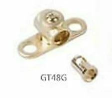 Gold Plated Ground Terminal 4/8 Gauge with Adapter