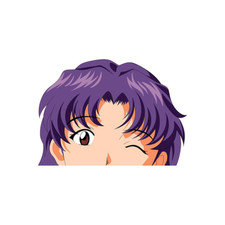 Evangelion Anime Car Decal Laptop Peeker For Cup Window Surface Sticker