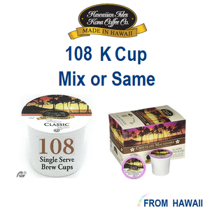 Hawaiian Isles Kona Coffee Co 108 K-Cups Single Serve ...