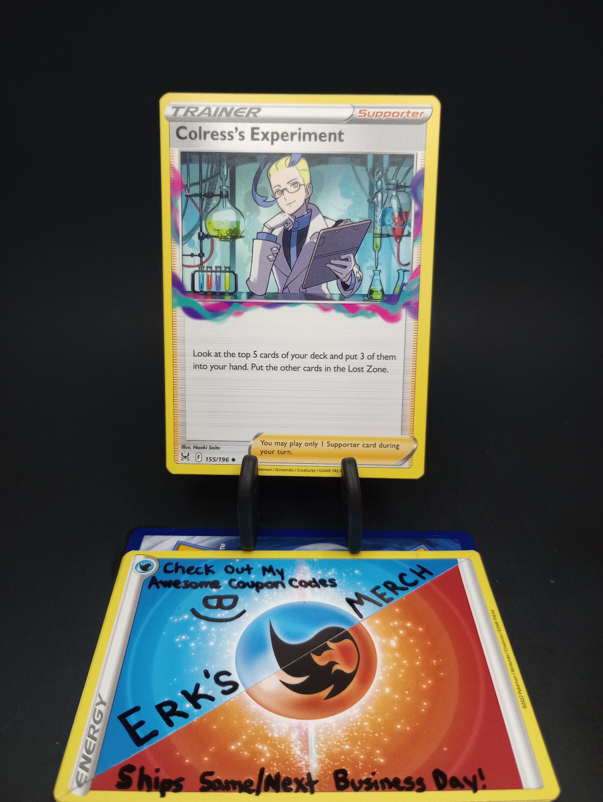 Colress's Experiment 155/196 Lost Origin Regular Uncommon Pokemon Card  