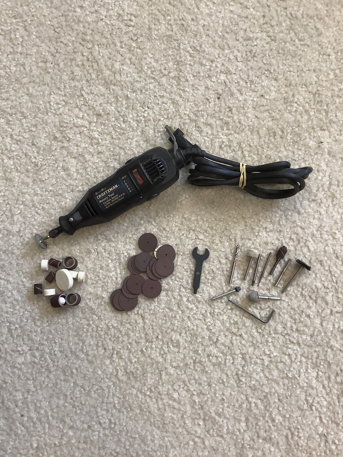 Sears Best Craftsman Rotary Tool Type 5 Variable Speed w Manual eBay