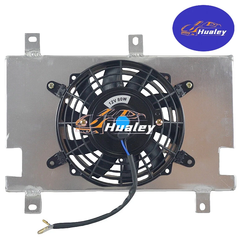 Cubierta de radiador de aluminio + ventilador para Suzuki King Quad 450/500/700/750 2007-2015 Foto 2 de 3