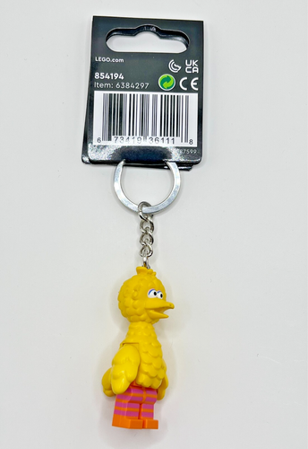 New Lego Minifigure Key Chain Backpack Charm Sesame Street Big Bird - 854194 - Picture 2 of 3