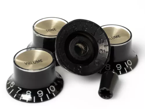 ToneShapers Kit, Reflector Knob Set, Black/Gold, Black Tip