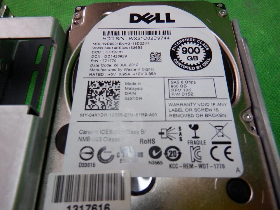 DELL 900GB 6G 10K SFF SAS HDD 04X1DR IN 0F238F 3.5" caddy - Image 4 of 4