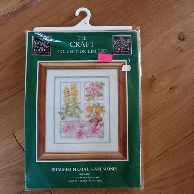 The Craft Collection Limited Cross Stitch Kit Summer Floral Anemones 83961 (28)