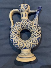Antique 19thC German Westerwald Salt Glazed Pottery Jug Pitcher Cobalt. Nber 277
