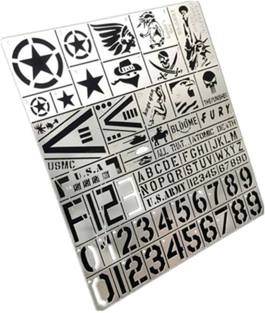 Hobby Tools 1/35 Scale Military USA Armed Vehicle Model Kit Spray Board Stencil