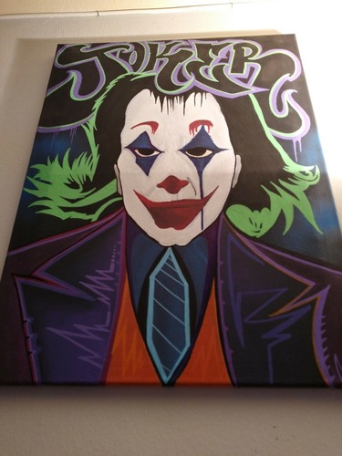 Joker Painting - Acrylic On Canvas - 18 x 24 inches - Original - Picture 8 of 9