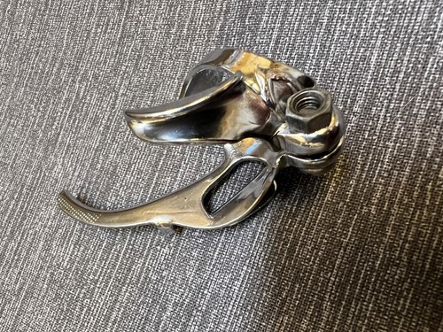 Vintage CAMPAGNOLO Double Cable Guide Downtube Clamp Derailleur. NICE! - Picture 4 of 4