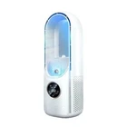 Portable 6-Speed Air Conditioner Fan - Silent Leafless Electric Cooler w/Timer